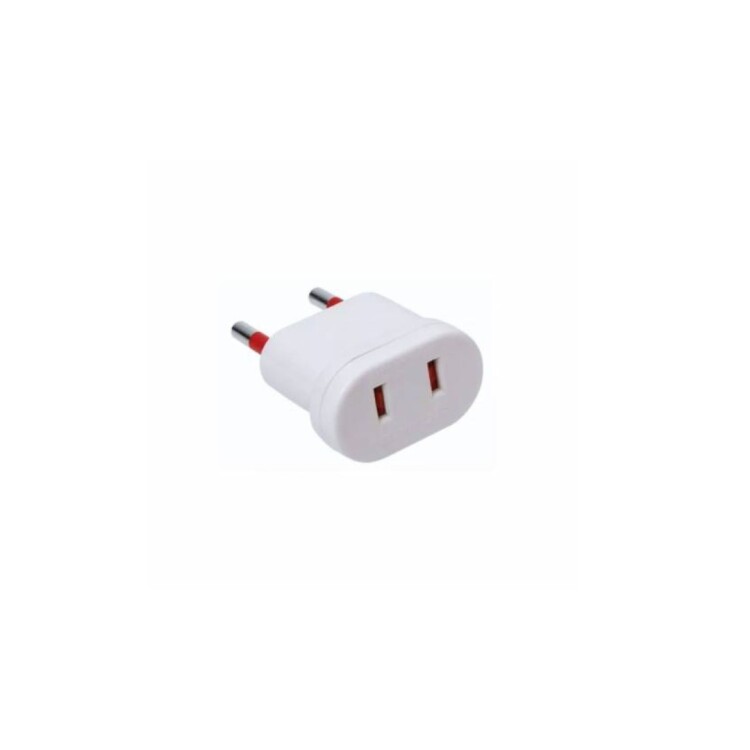 ADAPTADOR FICHA AMERICANA VIVION BLANCO