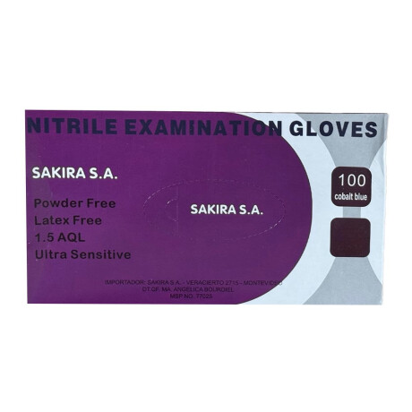 Caja de 100 Guantes de Nitrilo Modern AZUL