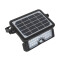 LUMINARIA DE PARED SOLAR<br /> LEADPAD 5W NEGRO Luminaria LeadPad LED de Pared Exterior con Panel Solar y Detector de Movimiento Luz Fría