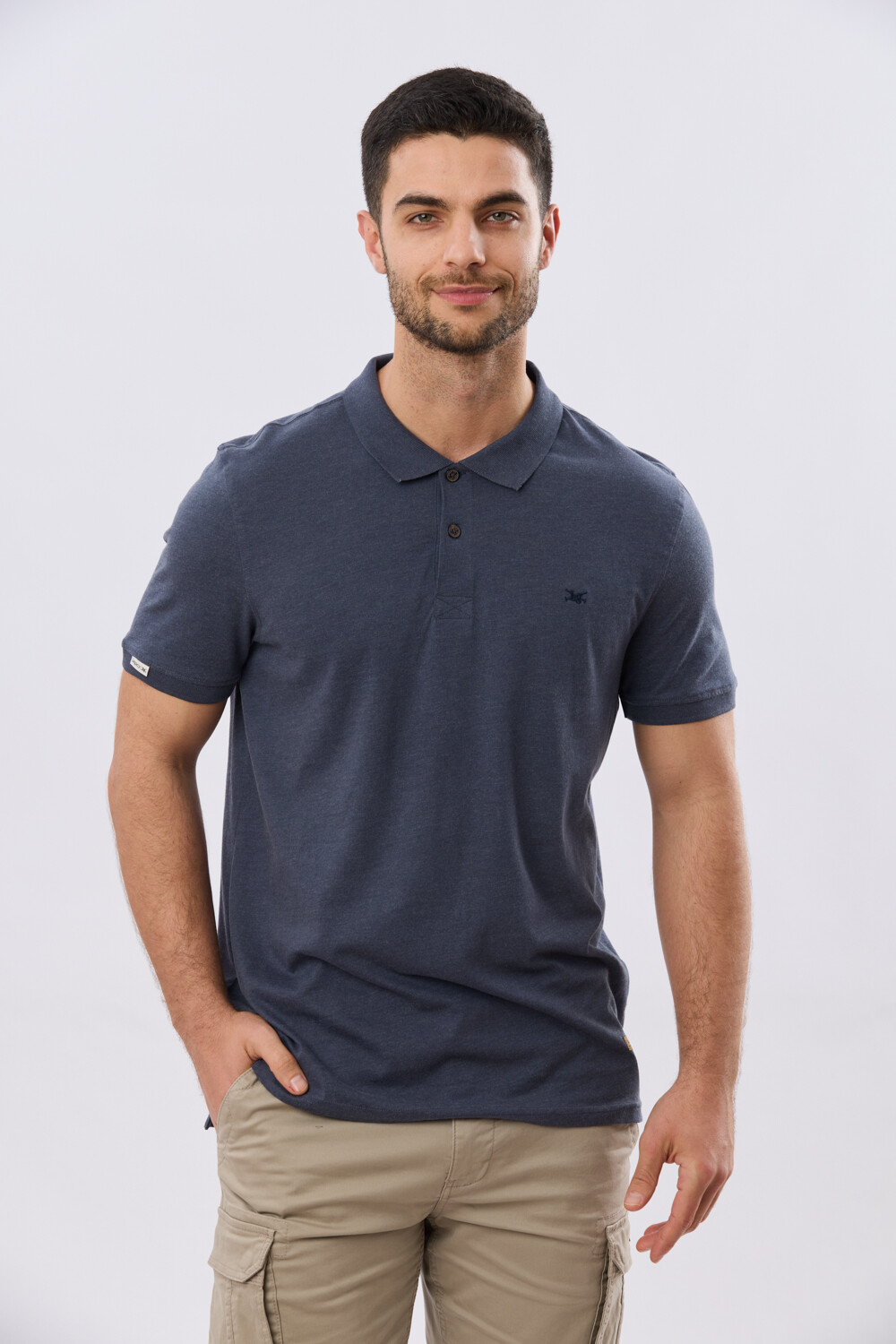 REMERA POLO LISA JERSEY Denim