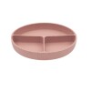 Plato con divisiones y ventosa Kikkaboo Rosa