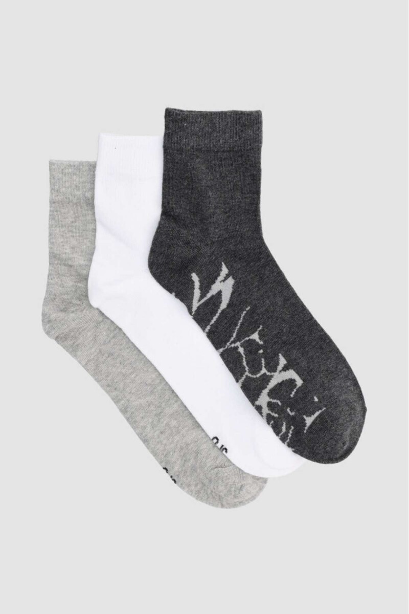 Pack x3 caña corta diseño mor - Variante 31 