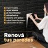 Revestimiento Pared Adhesivo 3d Piedra Ladrillo 20 Mts x 0,70 Mts Variante Color Negro