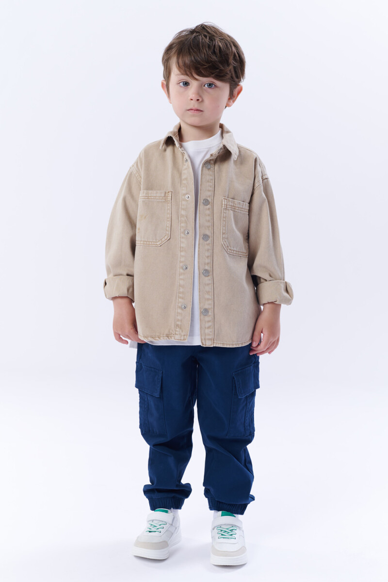 Sobrecamisa Jean - beige 