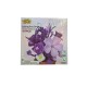 Bloques flor en maceta violeta