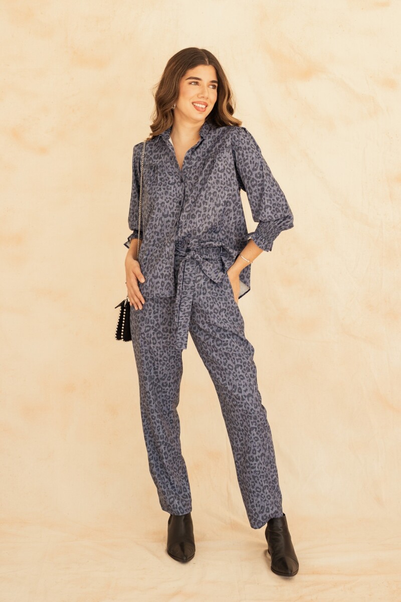 PANTALON ARIANNA LEOPARD DENIM 