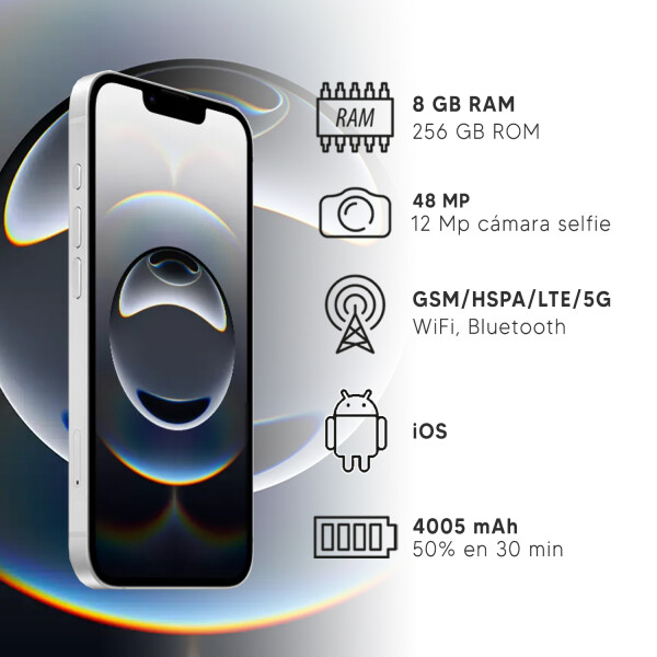 Iphone 16e 8/125 Gb 5g BLANCO