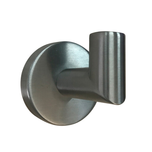PERCHA SIMPLE METAL ACERO INOXIDABLE SATINADO CEPILLADO 000