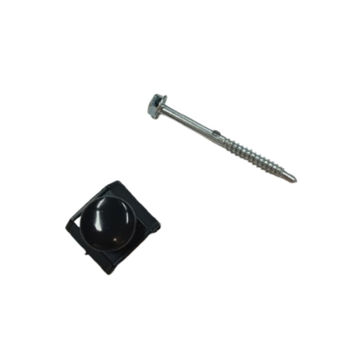 Tornillo con Tapa para Chapa Trapezoidal Negro(unidad) 