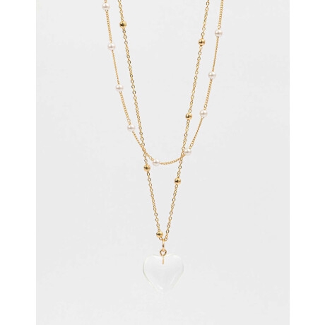 Collar Con Corazón Dorado