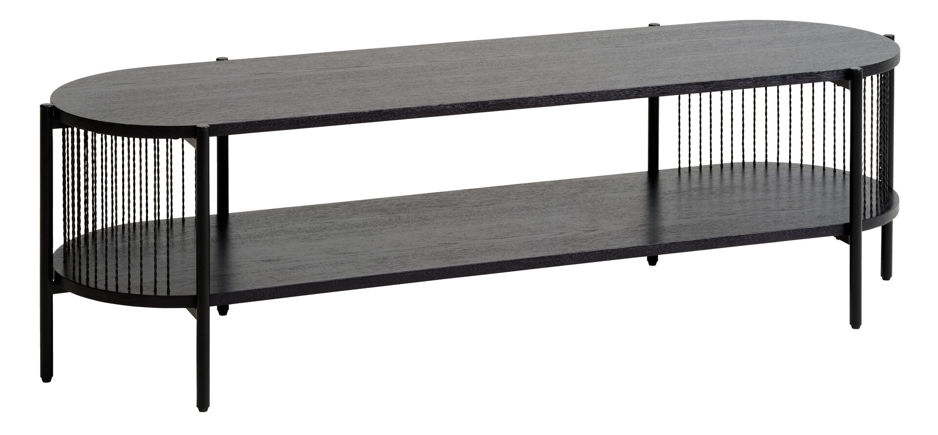 Mueble TV SNESLEV 1 estante negro 