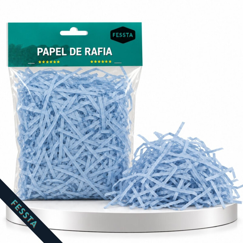 Papel Picado en Tiras 40 GRS Celeste