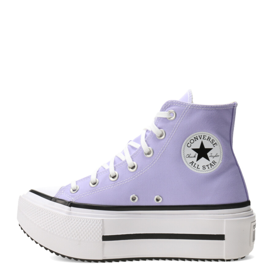 Championes de Mujer Converse Lift Double Stack Violeta - Egret - Negro