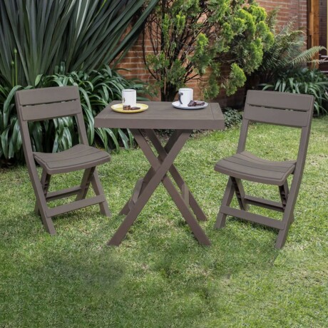 Set de mesa y 2 sillas plegables Rimax en plástico Set de mesa y 2 sillas plegables Rimax en plástico