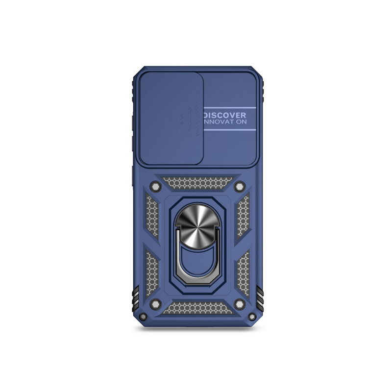 Protector Samsung Galaxy S24 Plus con cubre cámara y anillo color azul Protector Samsung Galaxy S24 Plus Con Cubre Cámara Y Anillo Color Azul