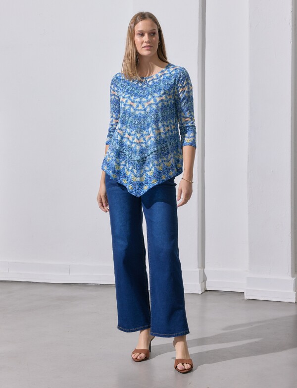 Blusa Brillos AZUL/MULTI