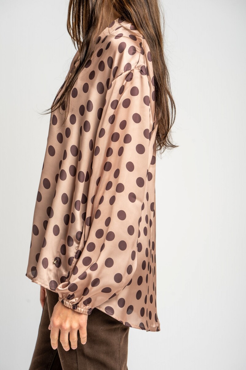 Camisa Lunares Rosa