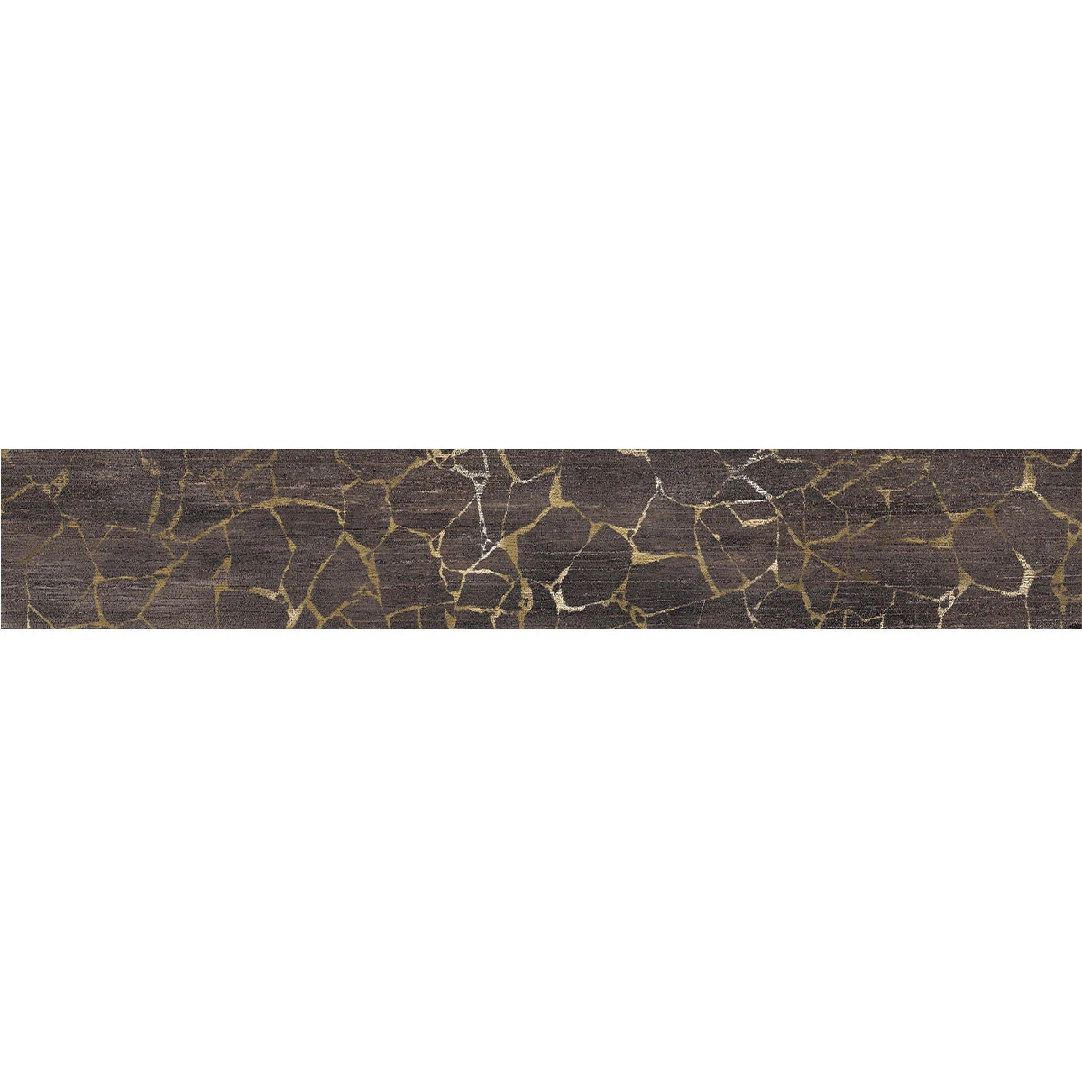 Porcelanato Negro Marmolado Roberto Cavalli 20X120Cm Piso Pared 
