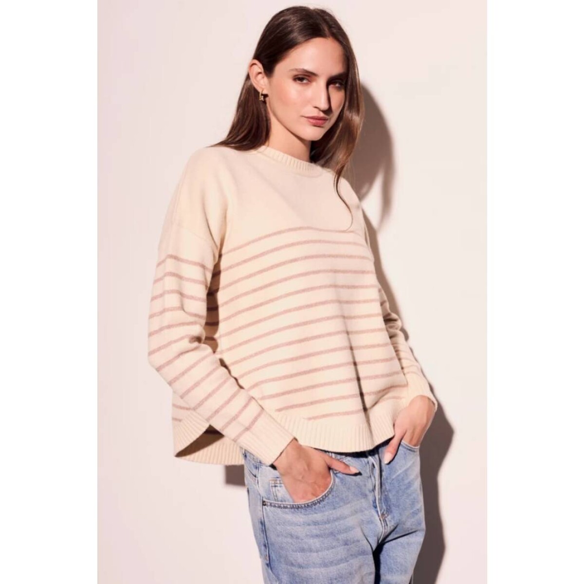Sweater Rayado - Mocha 