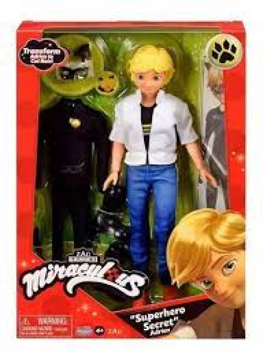 Miraculous Muñeco Super Hero Secret Adrien 