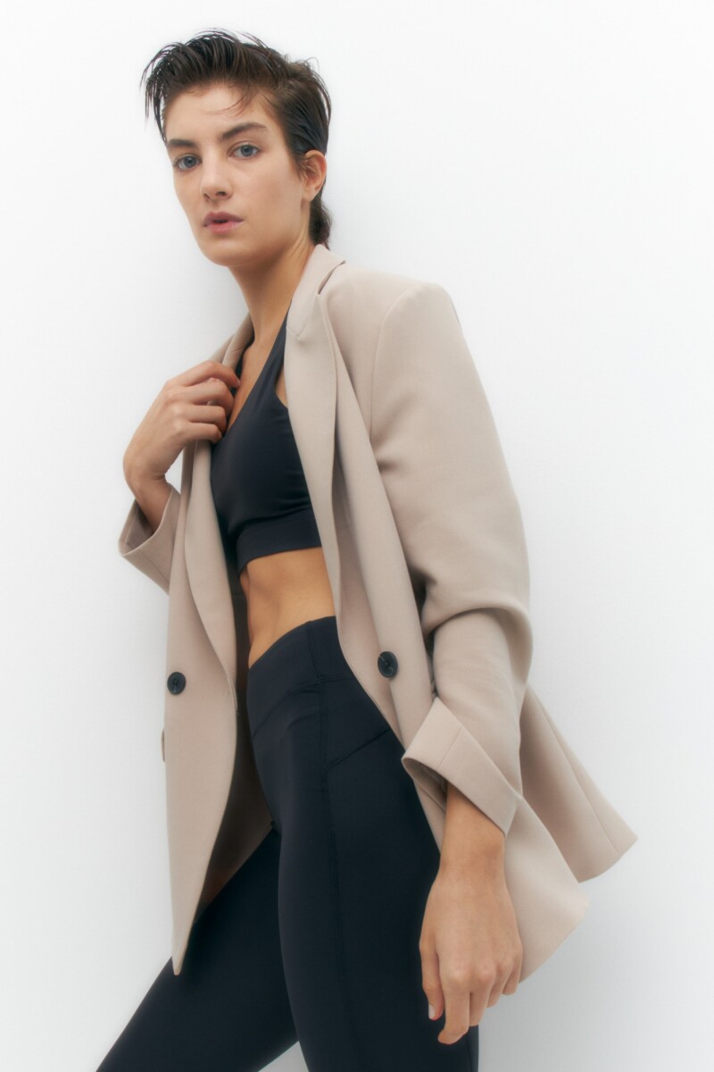 Blazer oversized beige