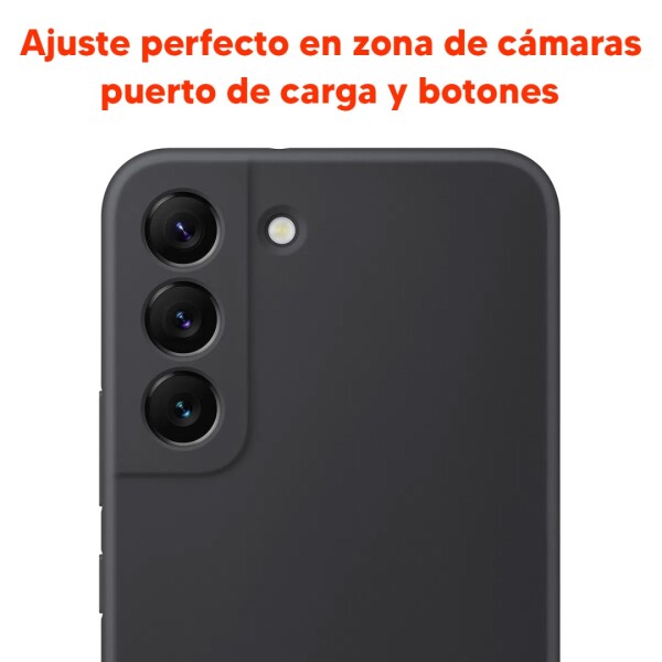 Estuche Original Silicone Case Samsung S22+ Plus SAMSUNG S22 PLUS SILICON COVER NEGRO DF