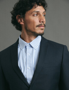 110262 SACO HARRINGTON LABEL Azul Oscuro