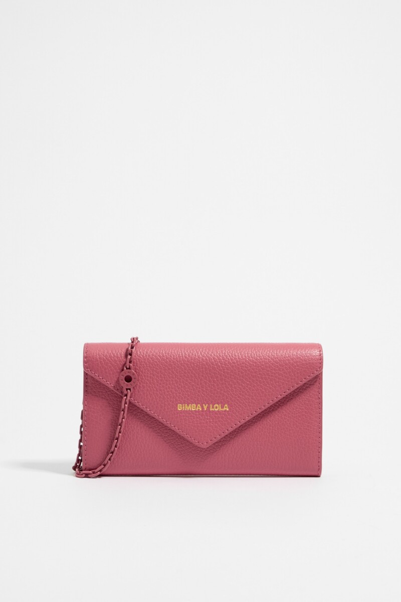 Bolso solapa mini piel Rosa