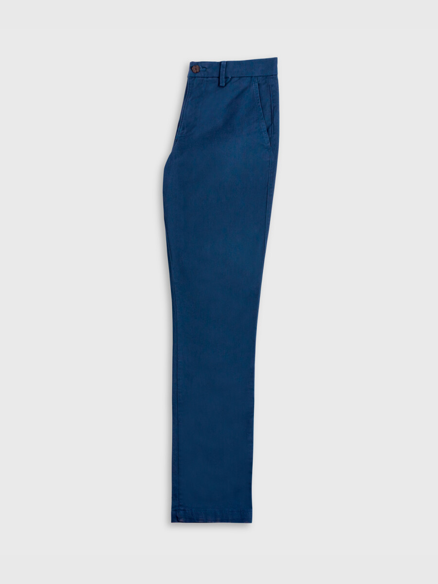 Pantalón Essential Khaki Slim Hombre - Medium Indigo 25 