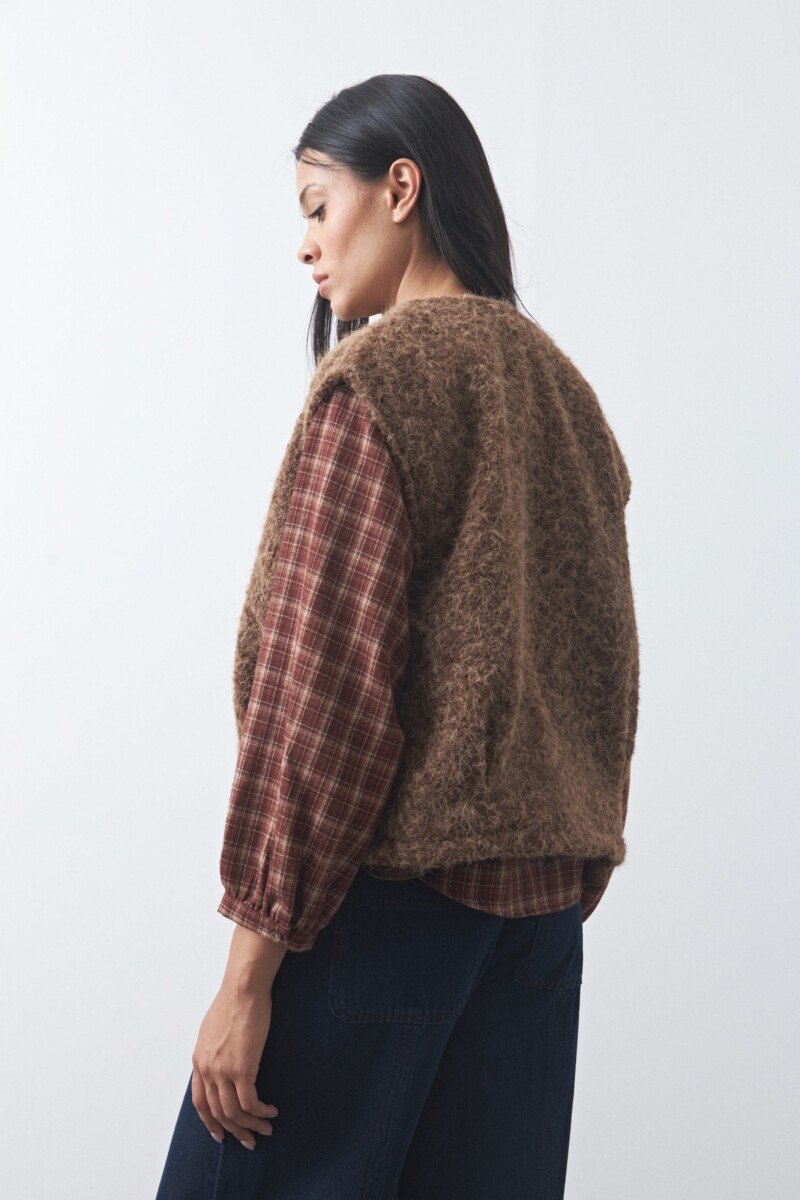 CHALECO MAGLIA Chocolate