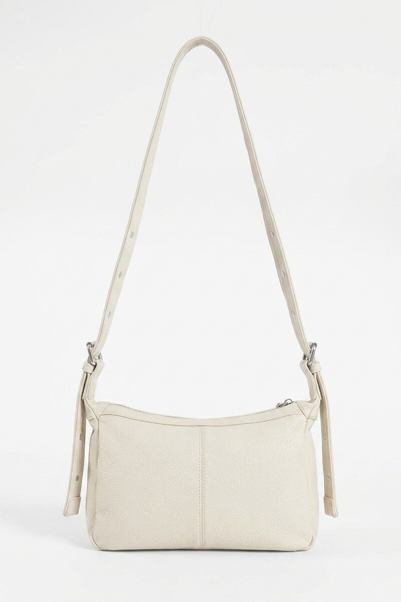 Bandolera doble bolsillo crudo