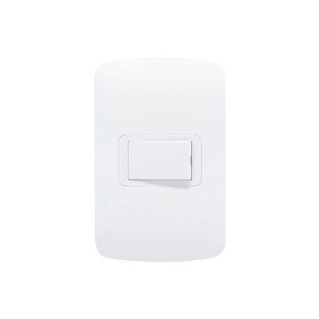 CONJ. UNIPOLAR BCO Plaqueta Interruptor Unipolar Atenea Plus Blanco