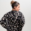 Buzo animal print tejido Black/beige