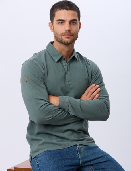 REMERA POLO DE ALGODON Verde