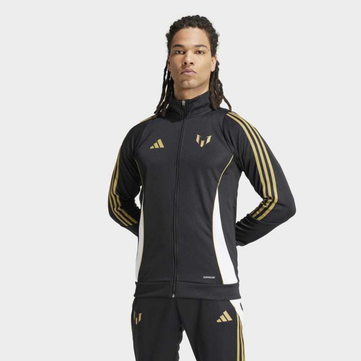 Campera Adidas Deportiva Messi - Negro 