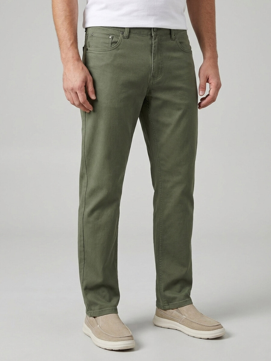 PANTALON 5 BOLSILLOS - VERDE 
