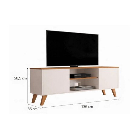 RACK NATIVA HELENA 60" OFF WHITE/CINAMOMO RACK NATIVA HELENA 60" OFF WHITE/CINAMOMO
