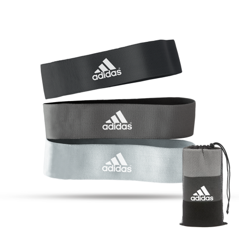 Bandas De Resistencia De Tela Adidas Gris