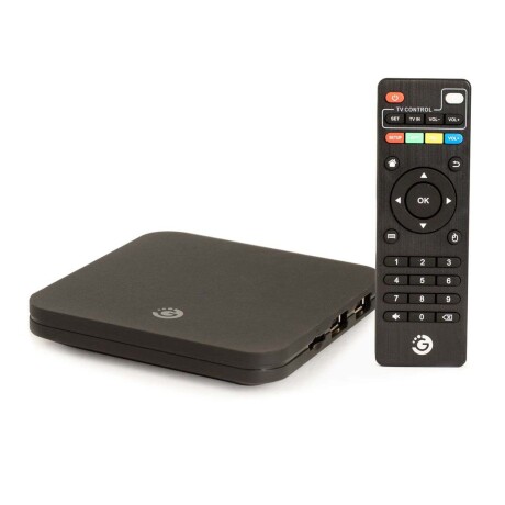 Smart TV Box Gbox Lite 4K Ultra HD Goldtech 16GB 2GB Control Negro