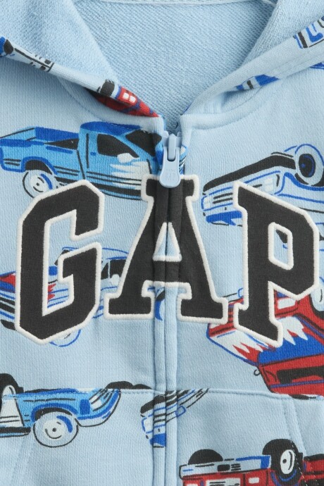 Canguro Con Cierre Logo Gap Sin Felpa Toddler Niño Light Blue Shadow