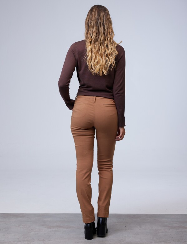 Pantalon Slim BEIGE OSCURO
