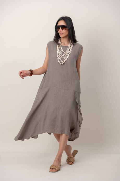 VESTIDO ADAMINA Visón