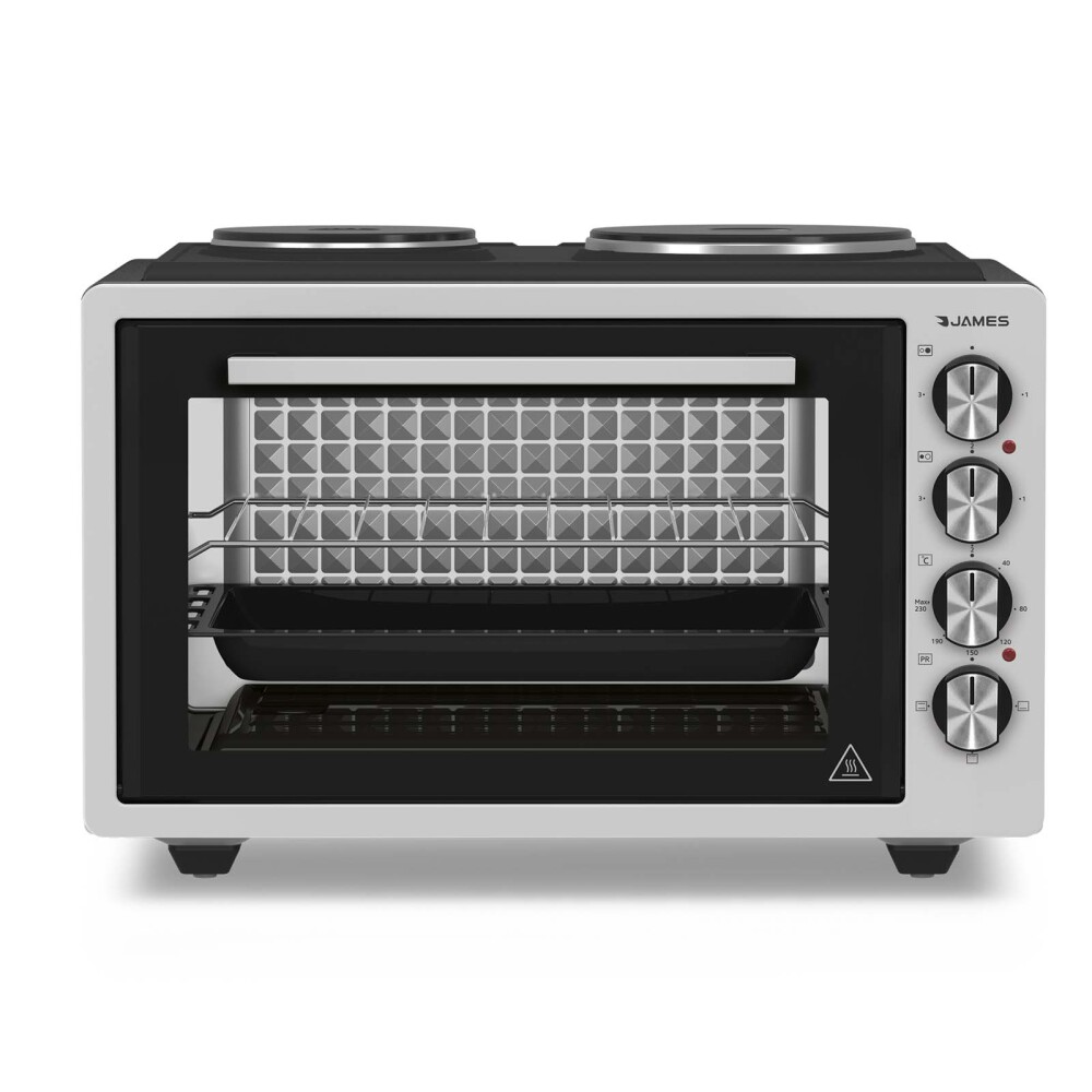HORNO ELÉCTRICO JAMES 39-LITROS GRIS HJI-39 HP