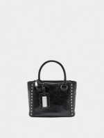 Bolso Tote Con Tachuelas negro