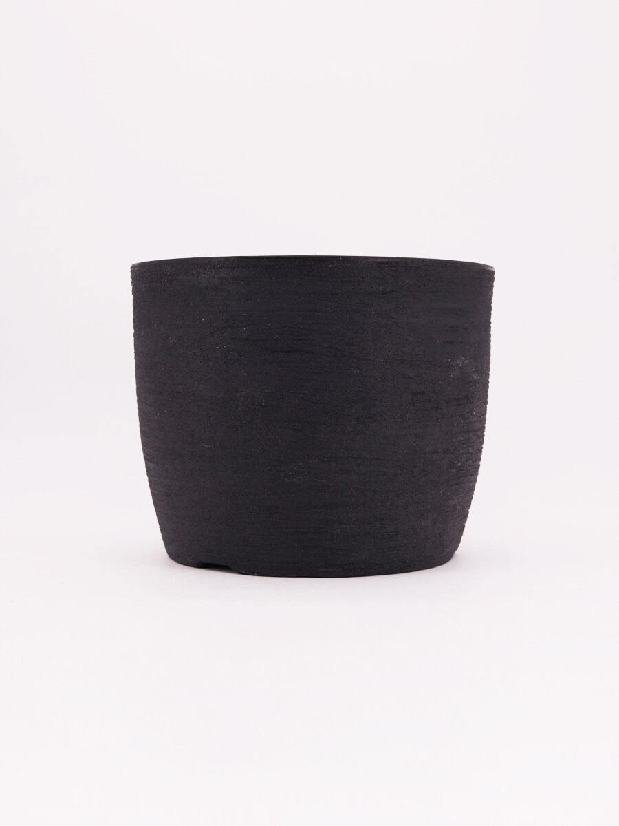 MACETERO REDONDO PRETO - NEGRO 