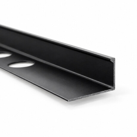Varilla en L Negro Mate 11mm x 2.5mts Varilla en L Negro Mate 11mm x 2.5mts