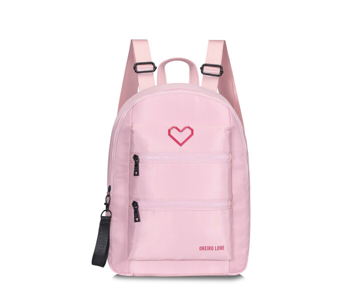 Mochila Las Oreiro Love Rosado