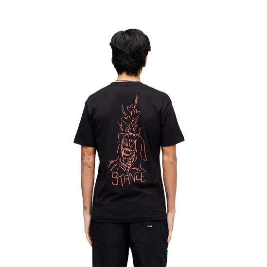 Remera Stance Burn For You Negro