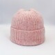 Gorro de lana rosa