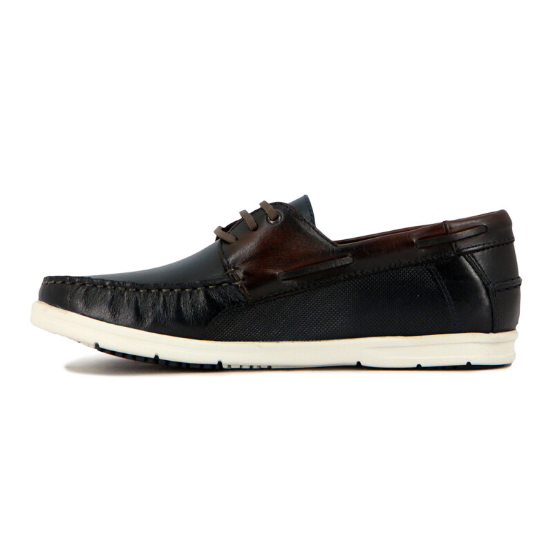 Mocasines Nauticos Hombre Starsax Azul-cafe